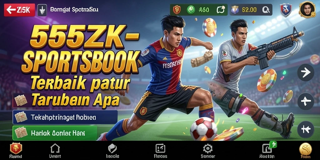 Tampilan gameplay Sportsbook yang mengasyikkan di 555ZK.