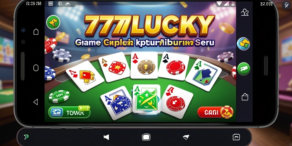 Screenshot gameplay 777LUCKY menampilkan keseruan bermain Gaple.