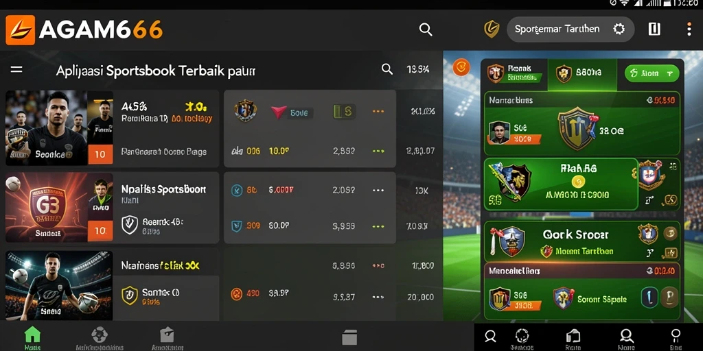 Tampilan utama AGAM66 menampilkan berbagai pilihan taruhan olahraga yang menarik.