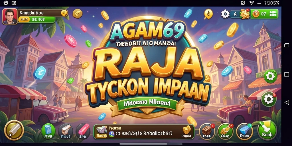 Tampilan gameplay seru dari AGAM69 dengan fitur Tycoon.