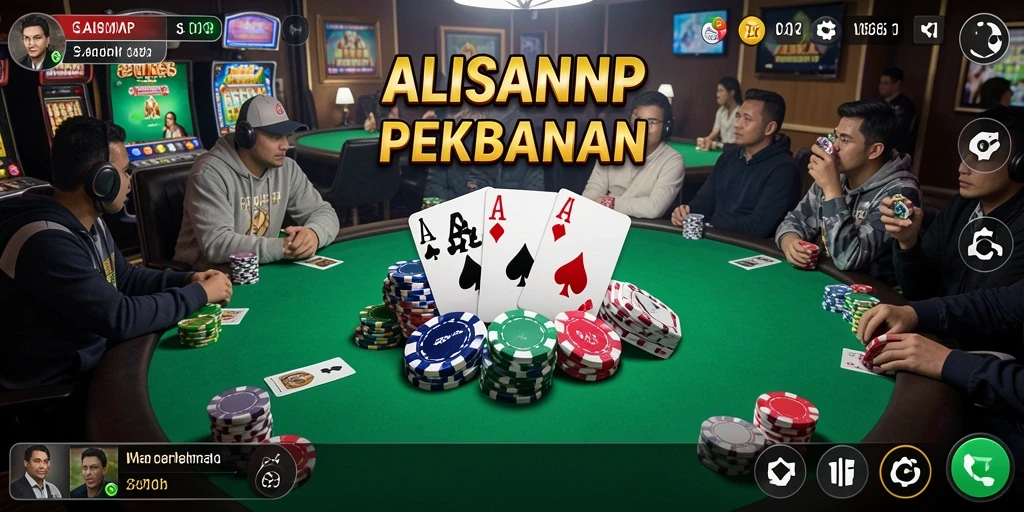 Screenshot utama ALISANRP menampilkan aksi seru permainan Poker.