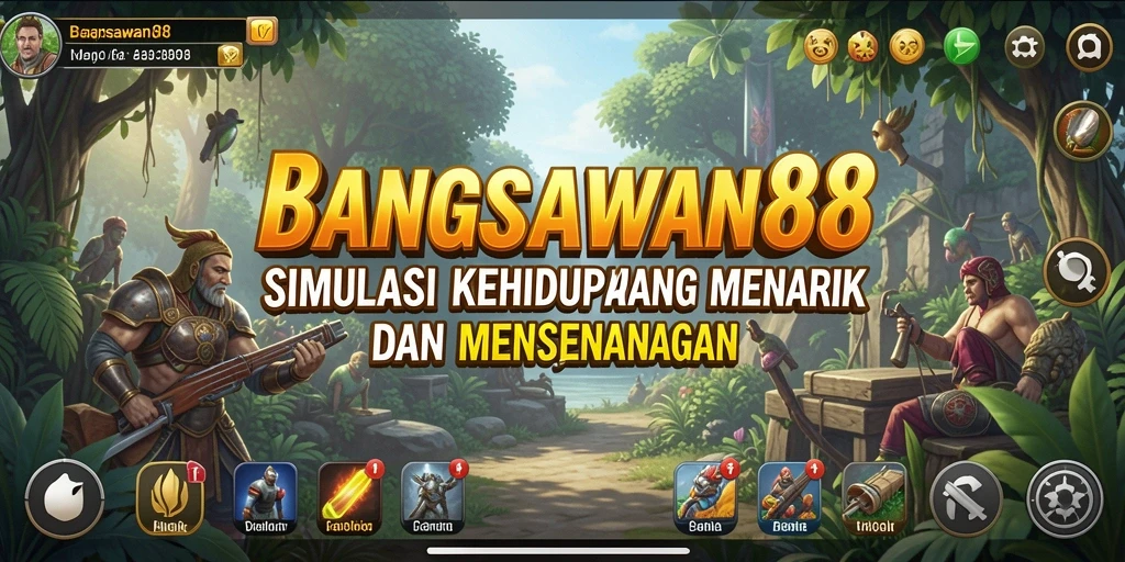 Tampilan gameplay menarik di BANGSAWAN88 yang menunjukkan interaksi karakter.