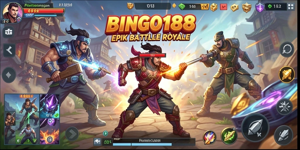 Gameplay BINGO188 yang seru dalam mode Battle Royale.