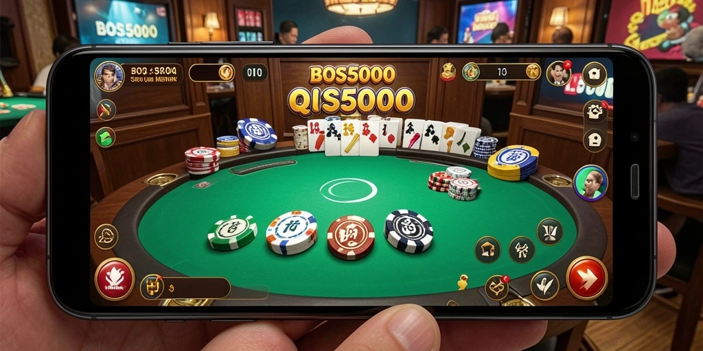 Screenshot gameplay BOS5000 yang penuh aksi QiuQiu.