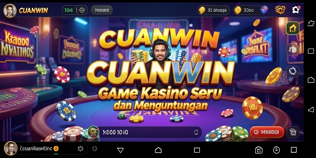 Tampilan gameplay mendebarkan dari CUANWIN dengan berbagai pilihan permainan Kasino.