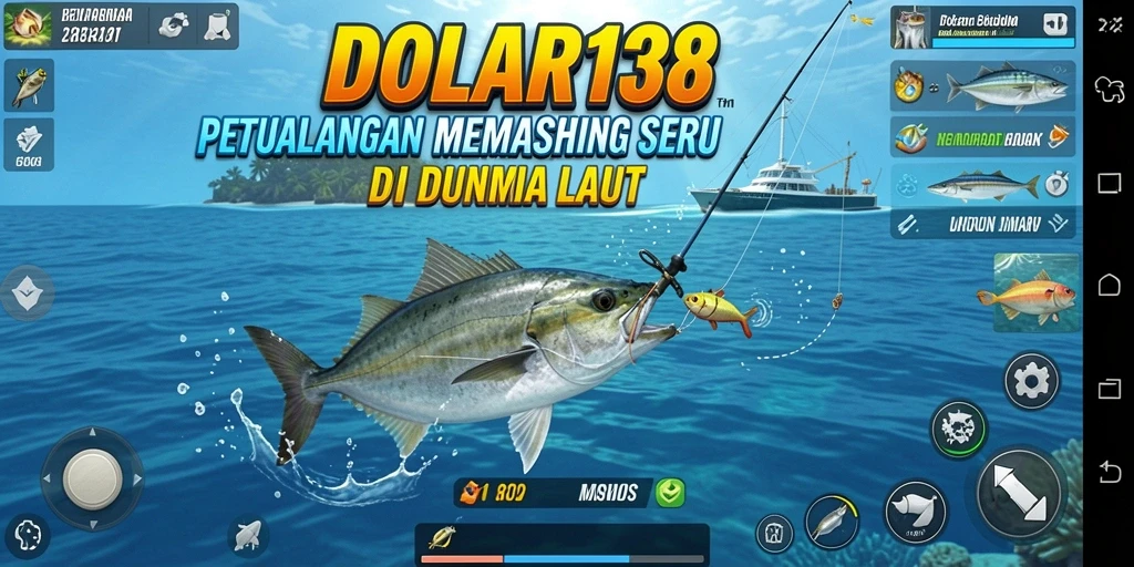 Tampilan gameplay DOLAR138 dengan aksi memancing yang intens.