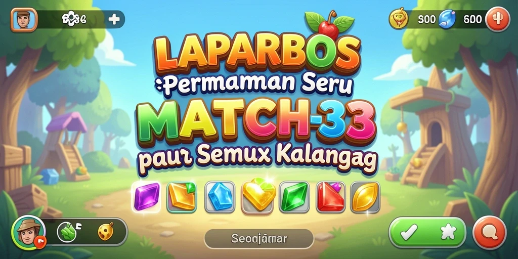 Tampilan gameplay yang seru dalam LAPARBOS dengan berbagai tingkat kesulitan.