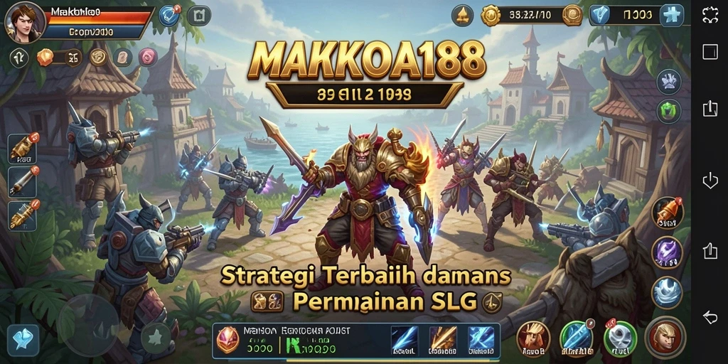 Tampilan gameplay menarik dan strategi mendalam dalam MAHKOTA188.