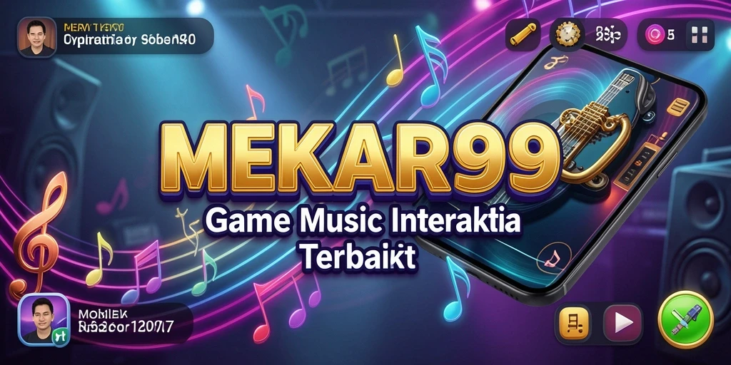 Tampilan menarik saat bermain game musik MEKAR99.