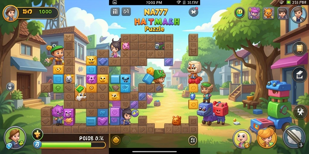 Screenshot utama NA777 menampilkan gameplay puzzle yang mengasyikkan.