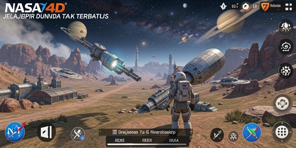 Gameplay Open World yang menakjubkan di NASA4D.