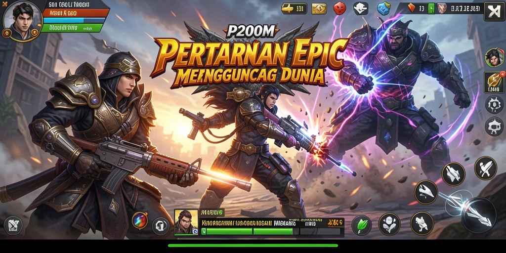 Gameplay seru dan karakter unik dalam P200M.