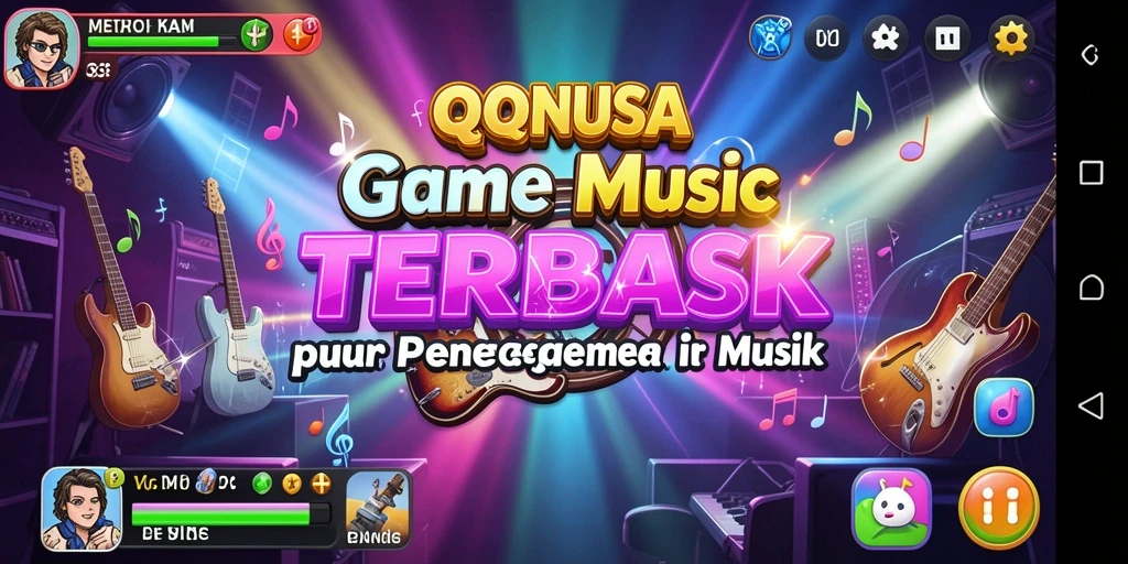 Tampilan gameplay QQNUSA yang penuh warna dan interaktif.