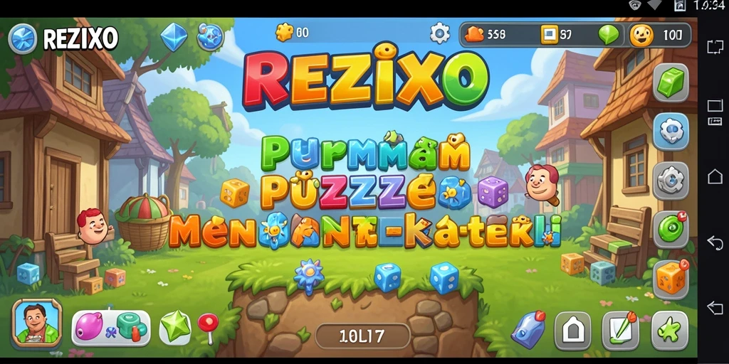 Tampilan gameplay seru dari REZIXO di level menantang.