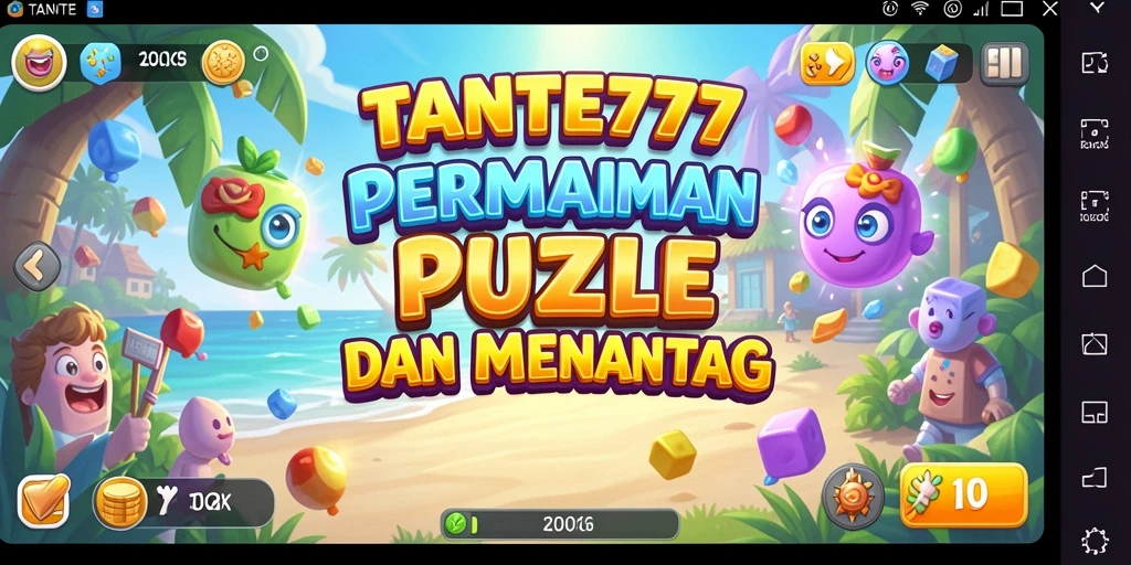 Tampilan gameplay TANTE777 yang menantang dan seru.