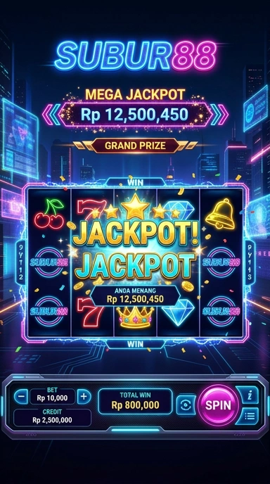 Tampilan layar utama aplikasi subur88.